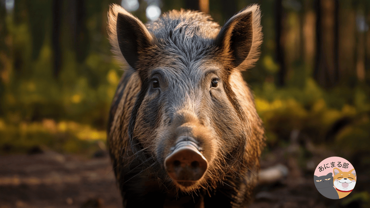 イノシシの知能や行動を解説する記事