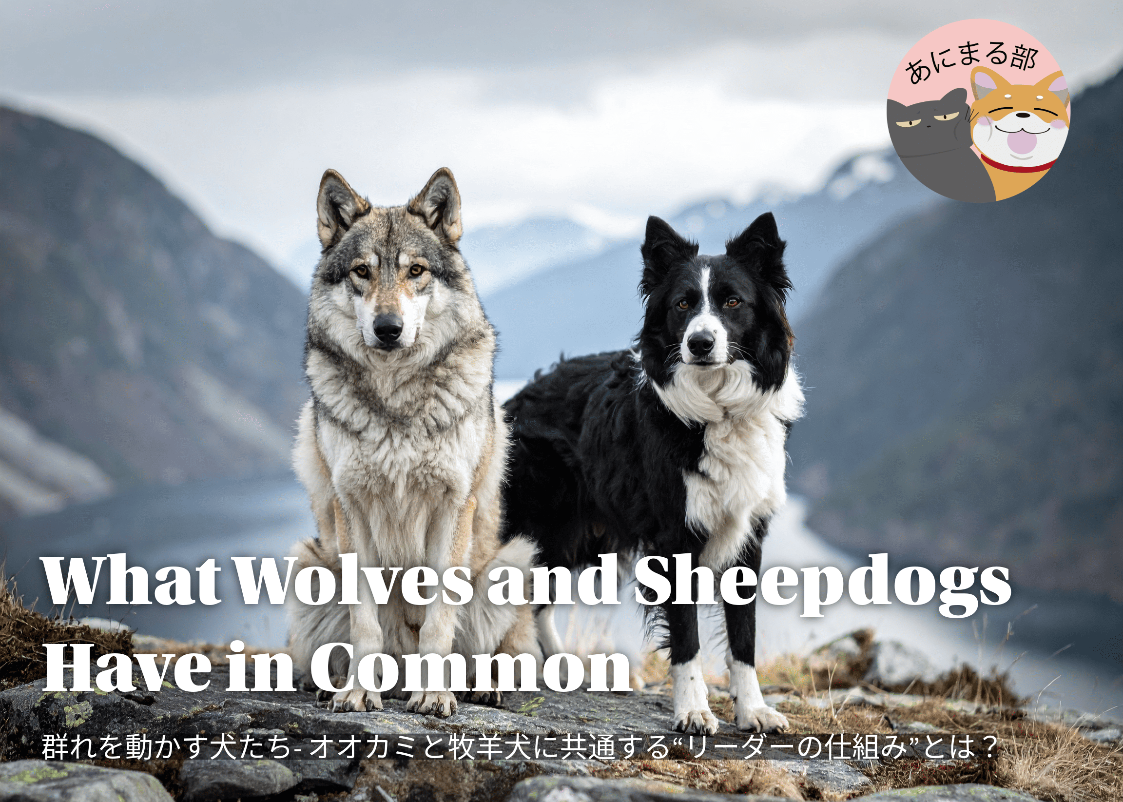 オオカミと牧羊犬に共通するもの 🐺🐕 群れを動かすリーダーの仕組み