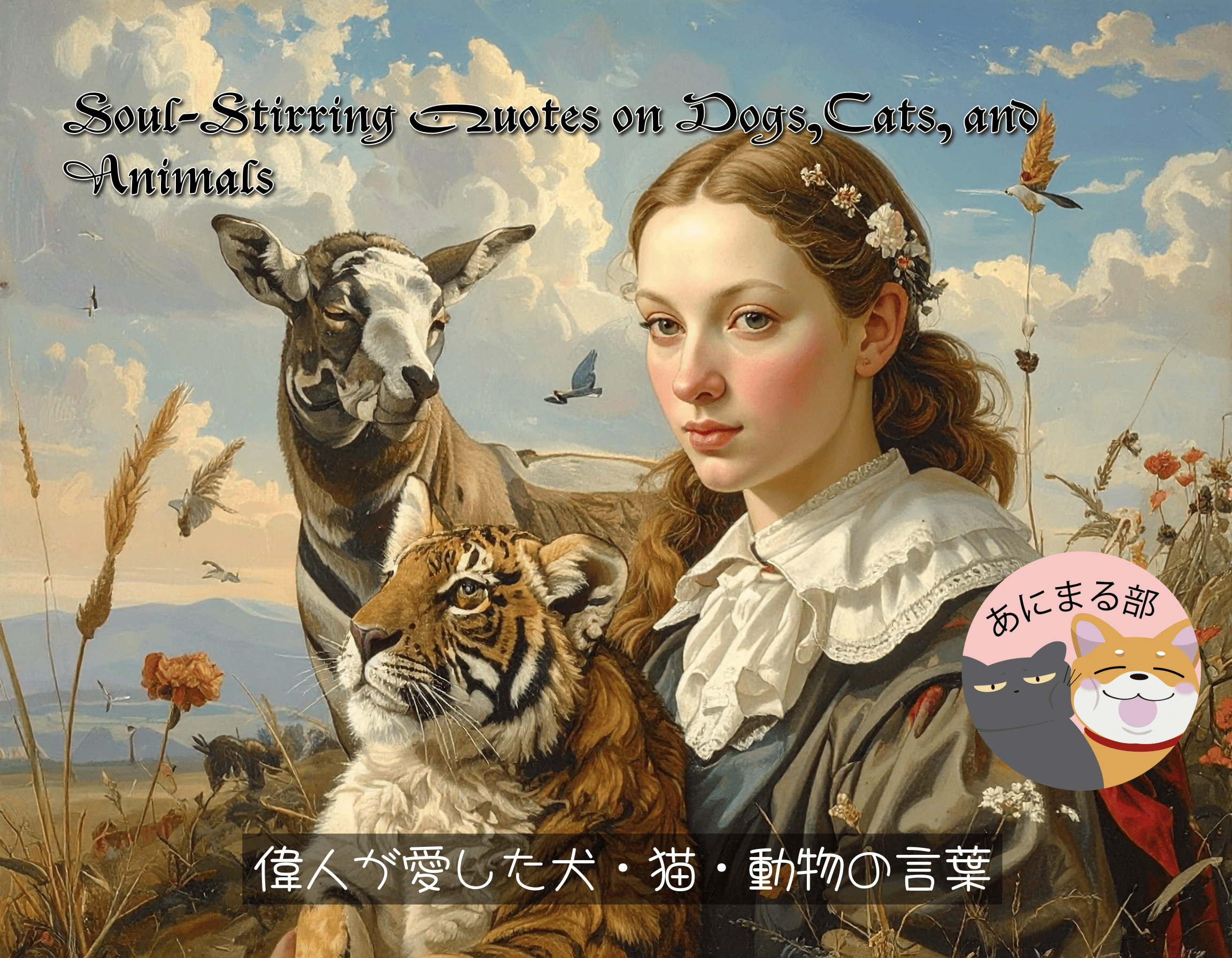 世界の偉人たちが犬や猫など動物に寄せた名言と人生の教訓